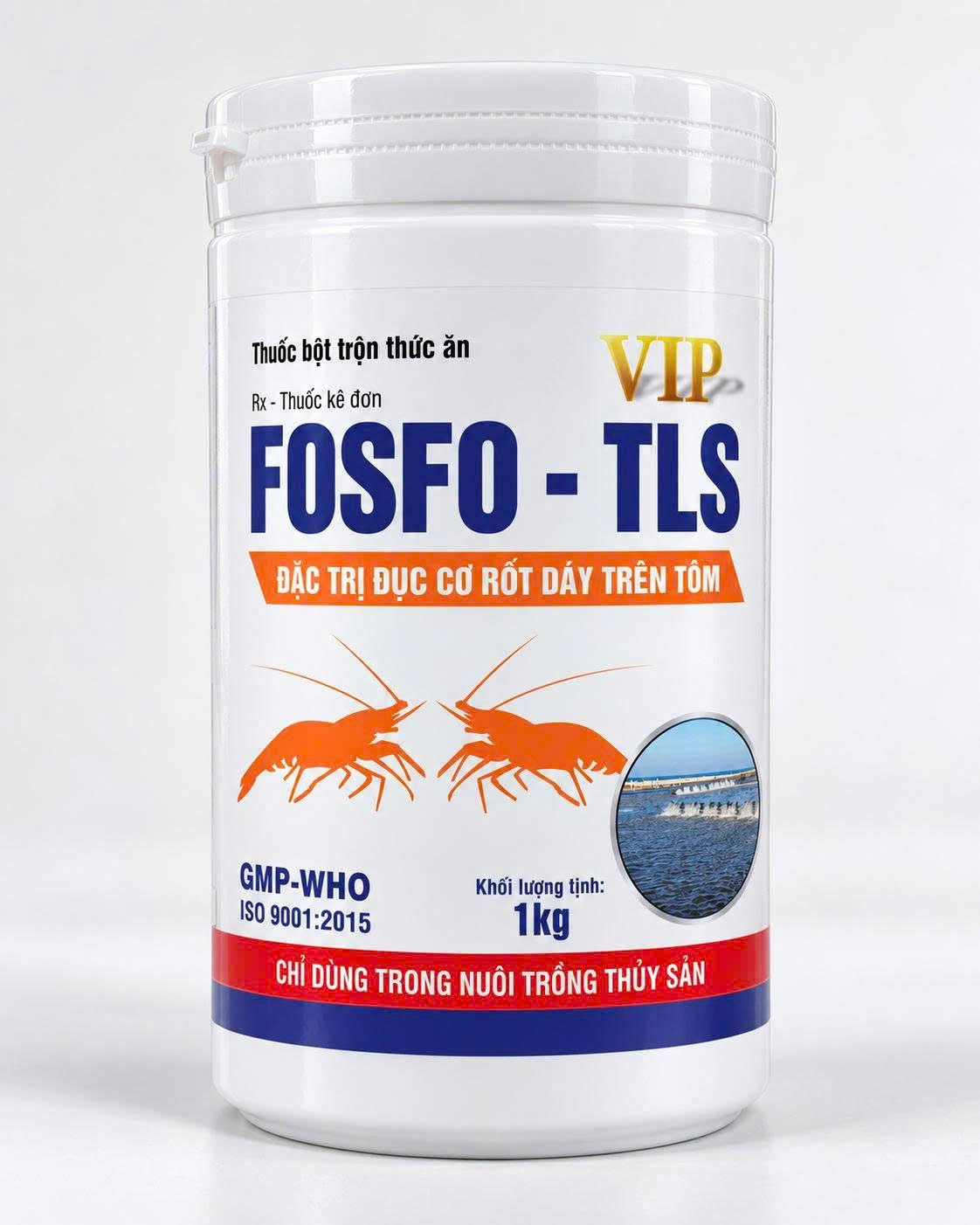 FOSFO - TLS VIP (Đặc trị đục cơ rớt đáy trên tôm)